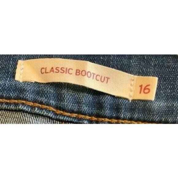 Levi's Sculpt Women's Classic Bootcut Jeans Blue Andromeda Plus Size 16 W33XL32 - Picture 8 of 10
